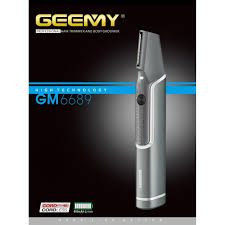 ماشین اصلاح موی بدن و صورت جیمی مدلGm6689 .صفر زن.دارای 5عدد شانهکابل Usp.تیغه ها قابل شستشو